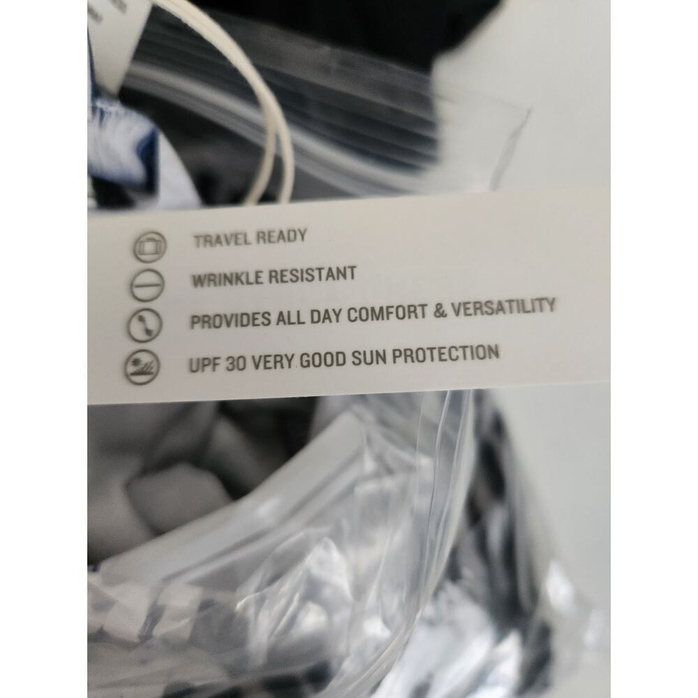 Tommy Bahama Darcy Zesty Zebra Dress Storm Gray Sz M UPF 30 Resort Cruise travel - Picture 8 of 13